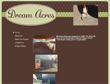Tablet Screenshot of dreamacres1.com